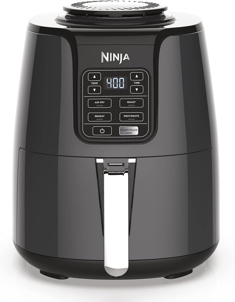 Ninja Air Fryer XL, 5.5 Qt. Capacity that can Air Fry, Air Roast, Bake, Reheat & Dehydrate, with Dishwasher Safe, Nonstick Basket & Crisper Plate and a Chef-Inspired Recipe Guide, Grey, AF150AMZ