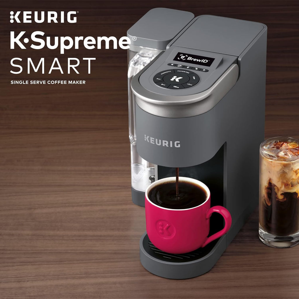 Keurig K-Supreme SMART Coffee Maker, MultiStream Technology, Brews 6-12oz Cup Sizes, Black