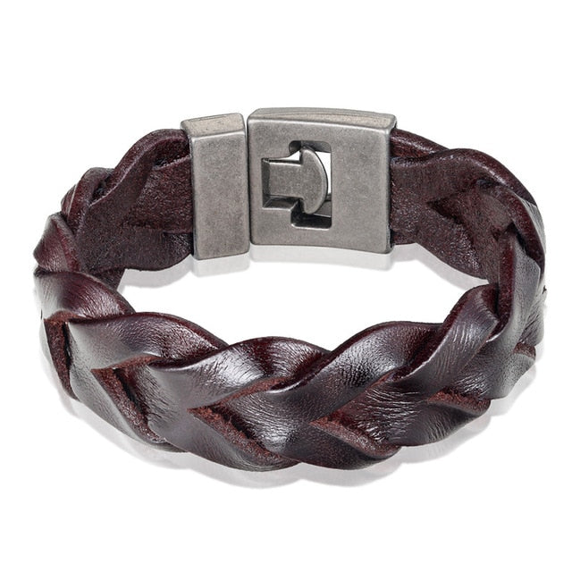 2019 Newest Design Fashion Multi-layer Leather Bracelet Men Vintage Punk Anchor Bracelets Women Nautical Jewelry Preferred Gift