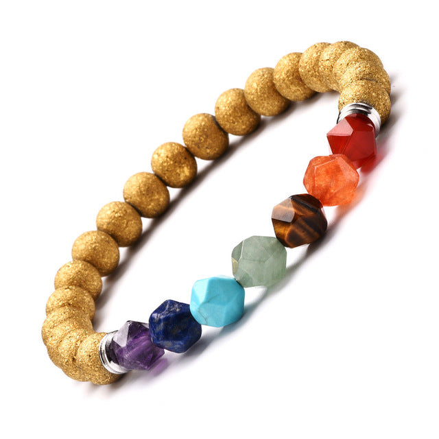 Men Bracelet for Men Women Natural Stone Beaded Chakra Yoga Bracelet Universe Solar System Planets Bracelets Charm Jewelry
