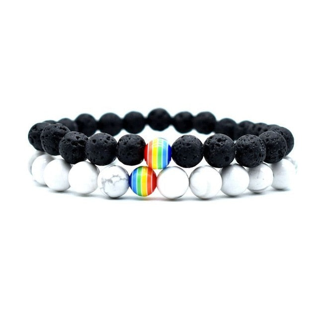 Men Bracelet for Men Women Natural Stone Beaded Chakra Yoga Bracelet Universe Solar System Planets Bracelets Charm Jewelry
