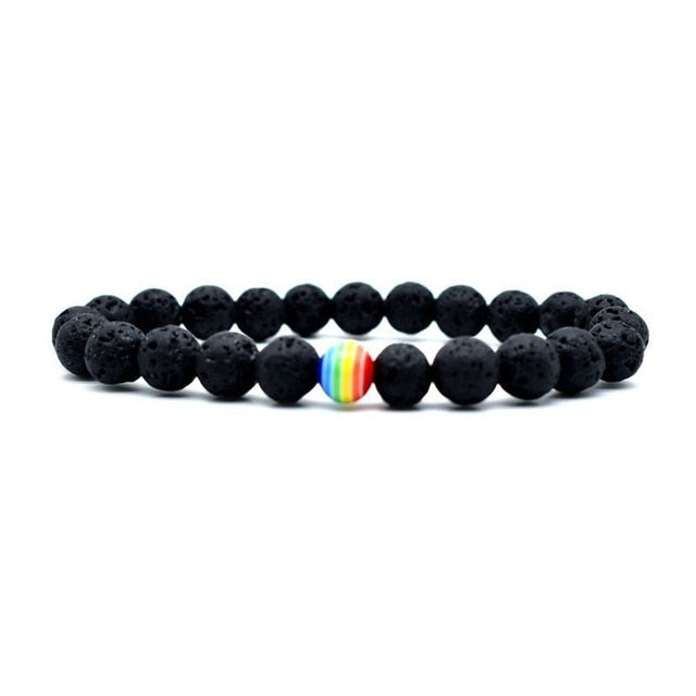 Men Bracelet for Men Women Natural Stone Beaded Chakra Yoga Bracelet Universe Solar System Planets Bracelets Charm Jewelry