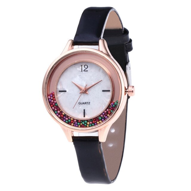 2019 Top Brand Women Watch Pink Leather Strap Girl Student Lady Wacthes Quartz Wristwatch Unique Design Clock montre femme Gift
