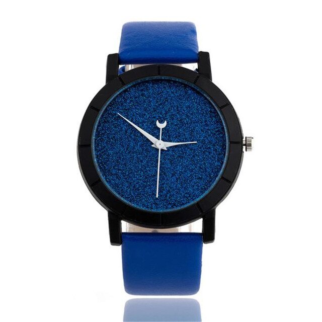 Solid Star Minimalist Fashion Women Watches For Lovers Leatheroid Strap Watch Women Ladies Wacth Montre Femme Relojes Saat