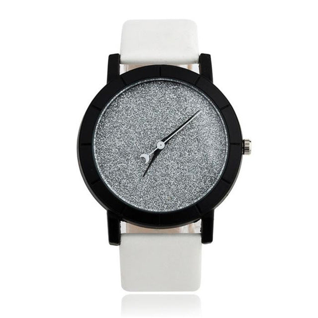 Solid Star Minimalist Fashion Women Watches For Lovers Leatheroid Strap Watch Women Ladies Wacth Montre Femme Relojes Saat
