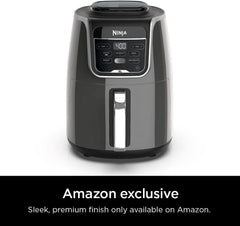 Ninja Air Fryer XL, 5.5 Qt. Capacity that can Air Fry, Air Roast, Bake, Reheat & Dehydrate, with Dishwasher Safe, Nonstick Basket & Crisper Plate and a Chef-Inspired Recipe Guide, Grey, AF150AMZ