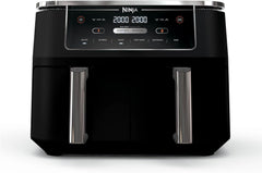 Ninja Air Fryer, Roast, Bake, Air Fry, Crisps, Broil, Reheats, Keep Warm, 10-in-1, Fries, Frozen Food, Veggies, and Meat, Quick Meals, Healthy Meals, Less Oil, 10 QT, Black, DZ302