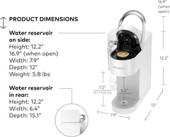 Keurig K-Supreme SMART Coffee Maker, MultiStream Technology, Brews 6-12oz Cup Sizes, Black