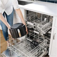 Ninja Air Fryer XL, 5.5 Qt. Capacity that can Air Fry, Air Roast, Bake, Reheat & Dehydrate, with Dishwasher Safe, Nonstick Basket & Crisper Plate and a Chef-Inspired Recipe Guide, Grey, AF150AMZ