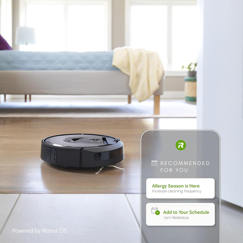 iRobot Roomba Combo j5+ Self-Emptying Robot Vacuum & Mop – Identifies and Avoids Obstacles Like Pet Waste & Cords, Empties Itself for 60 Days, Clean by Room with Smart Mapping, Works with Alexa