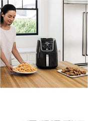 Ninja Air Fryer XL, 5.5 Qt. Capacity that can Air Fry, Air Roast, Bake, Reheat & Dehydrate, with Dishwasher Safe, Nonstick Basket & Crisper Plate and a Chef-Inspired Recipe Guide, Grey, AF150AMZ