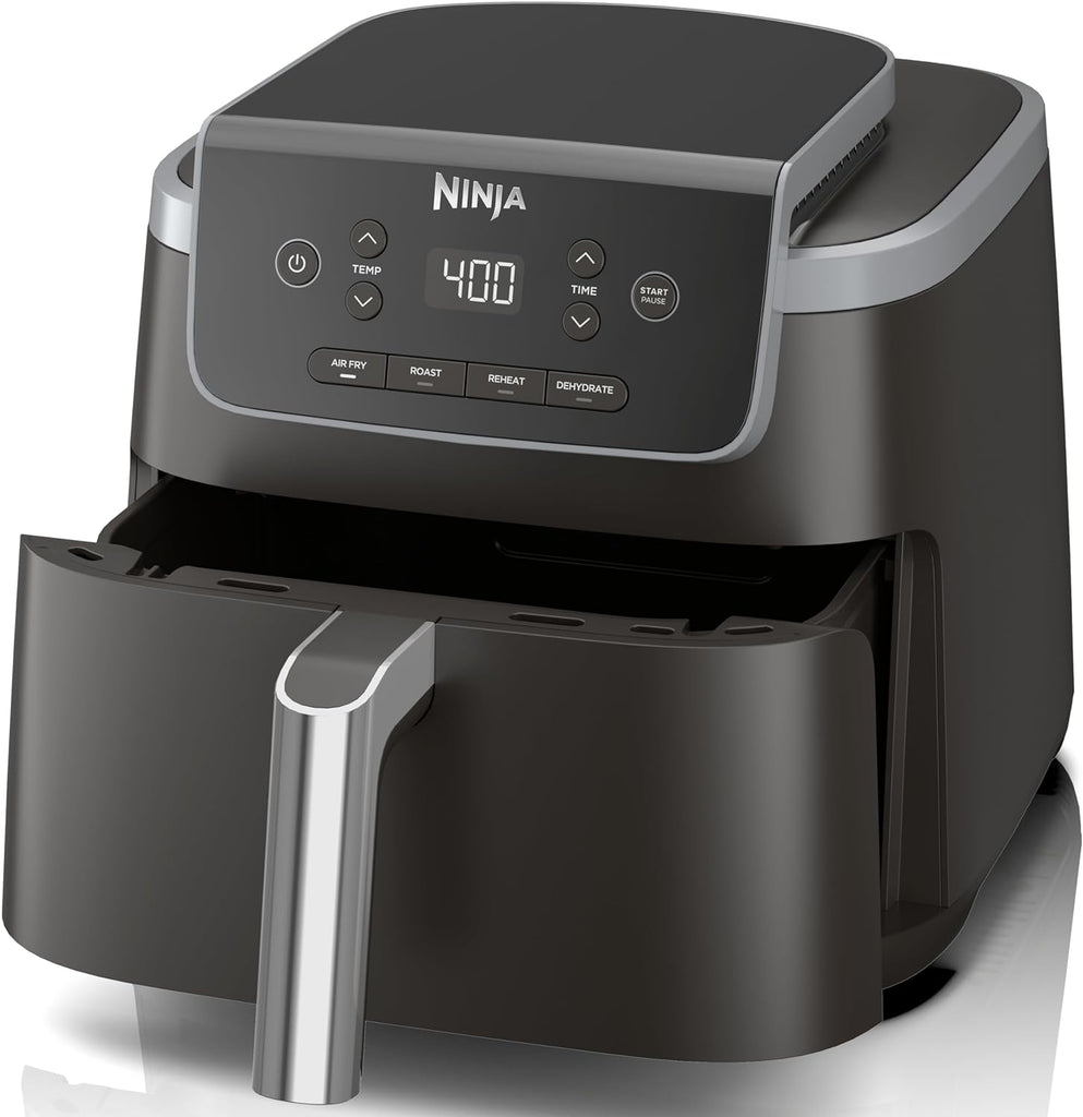 Ninja Air Fryer Pro XL 6-in-1 with 6.5 QT Capacity, Max Crisp, Air Fry, Air Roast, Bake, Reheat, Dehydrate, Max Crisp Technology with 450F, Nonstick Basket & Crisper Plate, Grey, AF181