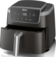 Ninja Air Fryer Pro XL 7-in-1, Max Crisp Tech, 450F for Hotter, Crispy Results, 6.5 QT Capacity fits 9lb wings, Max Crisp, Broil, Air Fry, Roast, Bake, Reheat, Dehydrate, Space Saving, Grey, AF182AMZ