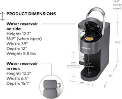 Keurig K-Supreme SMART Coffee Maker, MultiStream Technology, Brews 6-12oz Cup Sizes, Black