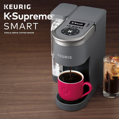 Keurig K-Supreme SMART Coffee Maker, MultiStream Technology, Brews 6-12oz Cup Sizes, Black