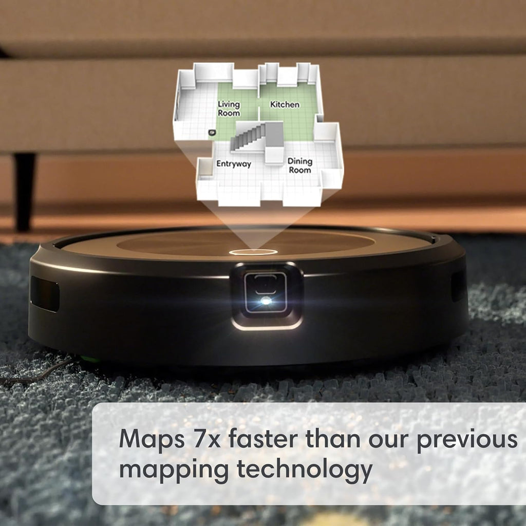 iRobot Roomba j9+ Self-Emptying Robot Vacuum – Powerful Suction, Identifies and Avoids Obstacles Like pet Waste, Sel-Empties for 60 Days, Best for Homes with Pets, Smart Mapping, Works with Alexa