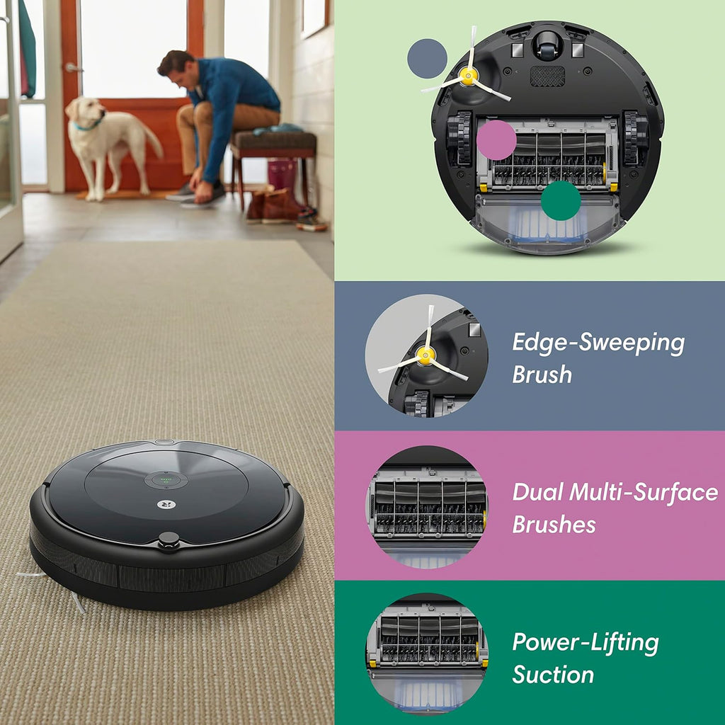 iRobot Roomba Vacuum 2 Essential Robot with AutoEmpty Dock, 3 Suction Levels, Latest Floor Tracking Sensors, and Compact Design (Black)