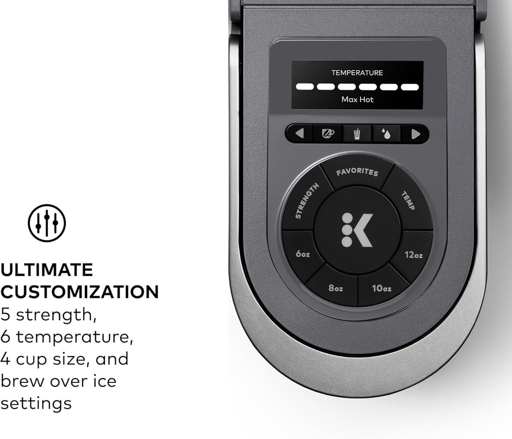 Keurig K-Supreme SMART Coffee Maker, MultiStream Technology, Brews 6-12oz Cup Sizes, Black