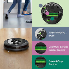 iRobot Roomba Combo j5+ Self-Emptying Robot Vacuum & Mop – Identifies and Avoids Obstacles Like Pet Waste & Cords, Empties Itself for 60 Days, Clean by Room with Smart Mapping, Works with Alexa