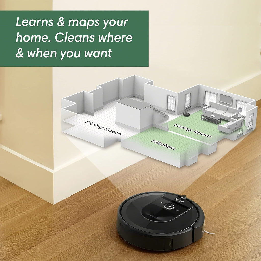 iRobot Roomba Combo j5+ Self-Emptying Robot Vacuum & Mop – Identifies and Avoids Obstacles Like Pet Waste & Cords, Empties Itself for 60 Days, Clean by Room with Smart Mapping, Works with Alexa
