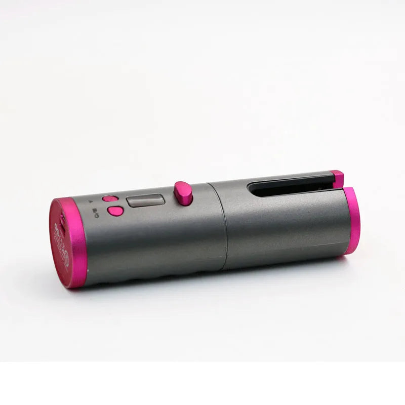 5000mAh Cordless Auto Hair Curler – USB Rechargeable Smart Curling Wand with LCD Display, Portable & Effortless Styling Tool