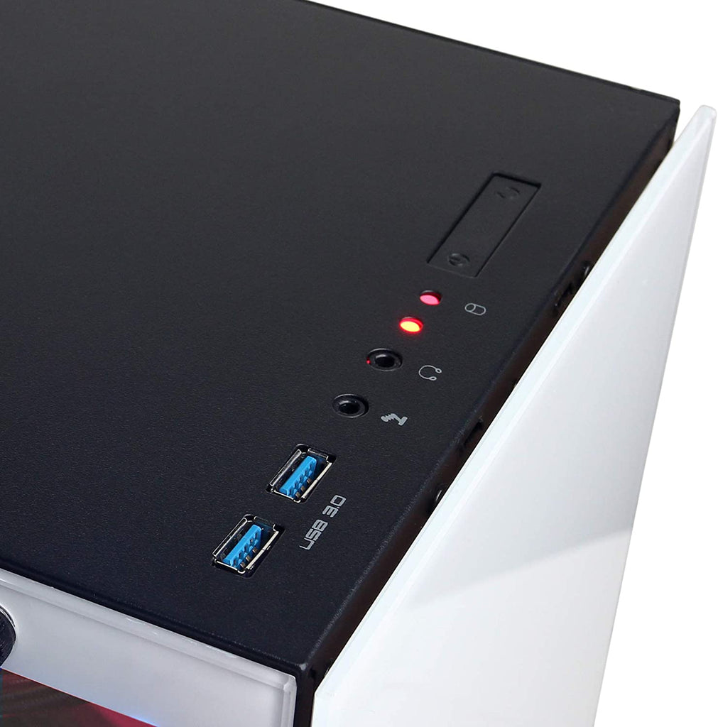 SkyTech Archangel Gaming Computer PC Desktop – Ryzen 5 3600 3.6GHz, GTX 1650 4G, 500GB SSD, 8GB DDR4 3000MHz, RGB Fans, Windows 11