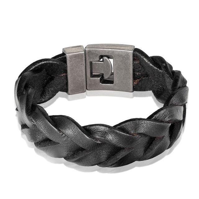 2019 Newest Design Fashion Multi-layer Leather Bracelet Men Vintage Punk Anchor Bracelets Women Nautical Jewelry Preferred Gift