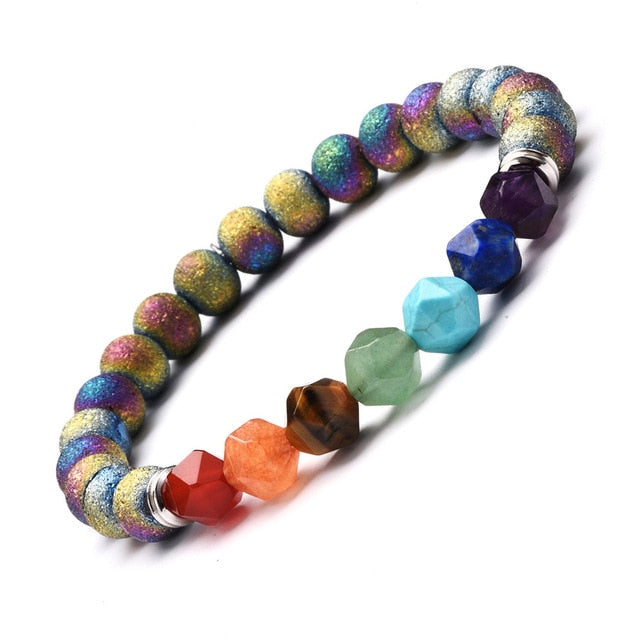 Men Bracelet for Men Women  Natural Stone Beaded  Chakra Yoga  Bracelet Universe  Solar System Planets Bracelets Charm Jewelry