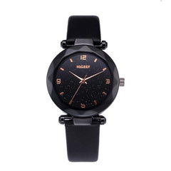 Starry Sky Women Wacthes Top Brand Luxury Casual Quartz Leather Watchband Strap Clock Analog Wrist Watch for female reloj mujer
