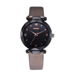 Starry Sky Women Wacthes Top Brand Luxury Casual Quartz Leather Watchband Strap Clock Analog Wrist Watch for female reloj mujer