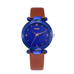 Starry Sky Women Wacthes Top Brand Luxury Casual Quartz Leather Watchband Strap Clock Analog Wrist Watch for female reloj mujer
