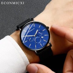 2019 Fashion Men's Watches  Alloy Business Quartz Wrist Watch zegarek meski Mesh Band Luxury Casual Wacth Relogio Masculino