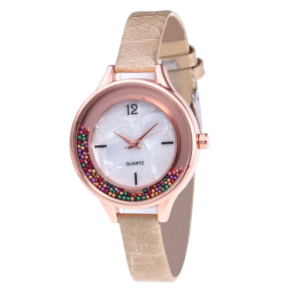 2019 Top Brand Women Watch Pink Leather Strap Girl Student Lady Wacthes Quartz Wristwatch Unique Design Clock montre femme Gift