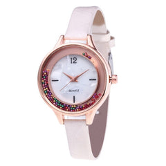 2019 Top Brand Women Watch Pink Leather Strap Girl Student Lady Wacthes Quartz Wristwatch Unique Design Clock montre femme Gift