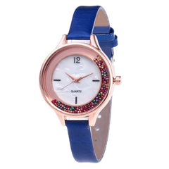 2019 Top Brand Women Watch Pink Leather Strap Girl Student Lady Wacthes Quartz Wristwatch Unique Design Clock montre femme Gift