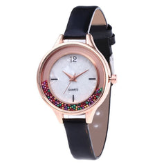 2019 Top Brand Women Watch Pink Leather Strap Girl Student Lady Wacthes Quartz Wristwatch Unique Design Clock montre femme Gift