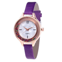 2019 Top Brand Women Watch Pink Leather Strap Girl Student Lady Wacthes Quartz Wristwatch Unique Design Clock montre femme Gift