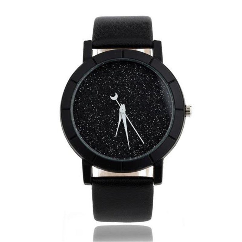 Solid Star Minimalist Fashion Women Watches For Lovers Leatheroid Strap Watch Women Ladies Wacth Montre Femme Relojes Saat