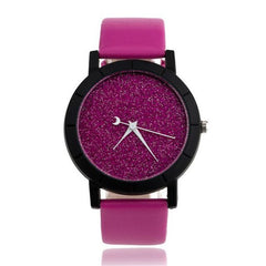 Solid Star Minimalist Fashion Women Watches For Lovers Leatheroid Strap Watch Women Ladies Wacth Montre Femme Relojes Saat