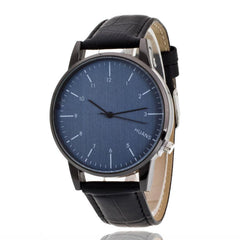 Genvivia WatchMale Pattern Leather Band Wacthes Analog Quartz Vogue Watch Mens Watches Relojes mujer #EL