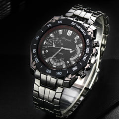 Men Wacth CYD Brand New Black Stainless Steel Exquisite Fashion Sports Wristwatch Hot Sale Quartz Watch masculino Reloje Clock
