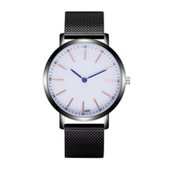 Stainless Steel Case And Band Wristwatch Fashion Man Crystal Analog Quartz Round Wristwatch Casual Drop Shipping Wacth For men