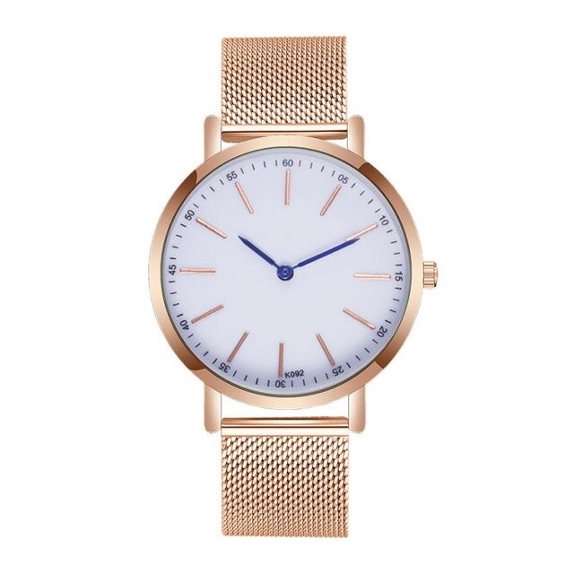 Stainless Steel Case And Band Wristwatch Fashion Man Crystal Analog Quartz Round Wristwatch Casual Drop Shipping Wacth For men