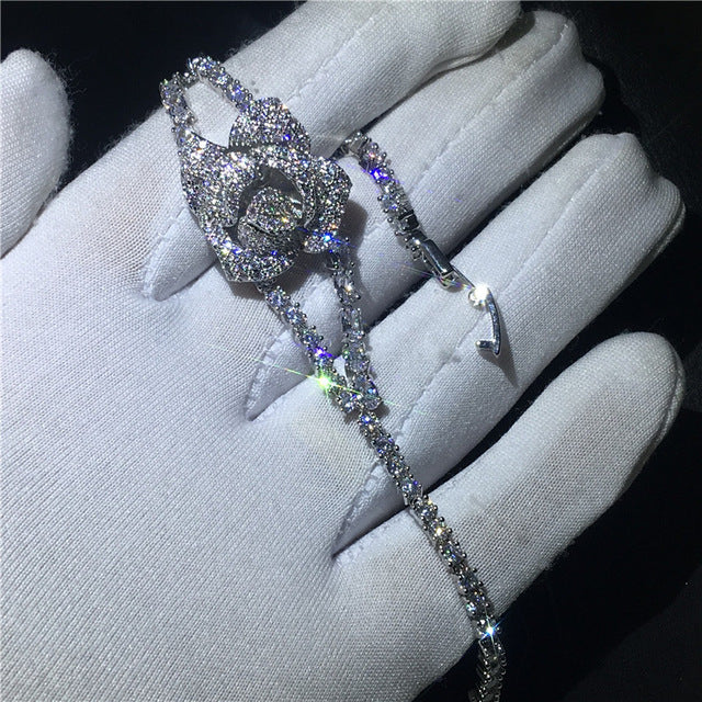 29 Styles Fashion Tennis bracelet White Gold Filled Pave AAAAA Cz stone Statement Party Wedding bracelets for women men Jewelry