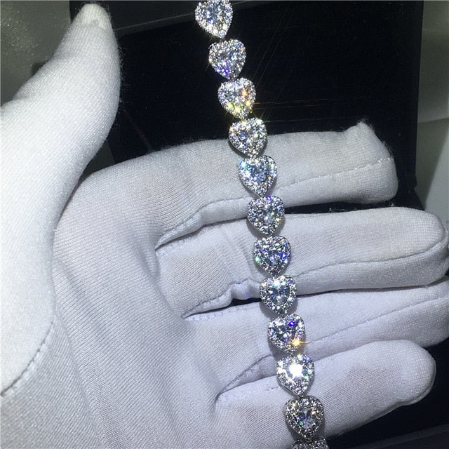 29 Styles Fashion Tennis bracelet White Gold Filled Pave AAAAA Cz stone Statement Party Wedding bracelets for women men Jewelry