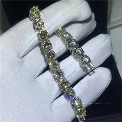 29 Styles Fashion Tennis bracelet White Gold Filled Pave AAAAA Cz stone Statement Party Wedding bracelets for women men Jewelry