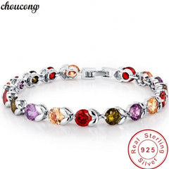 29 Styles Fashion Tennis bracelet White Gold Filled Pave AAAAA Cz stone Statement Party Wedding bracelets for women men Jewelry